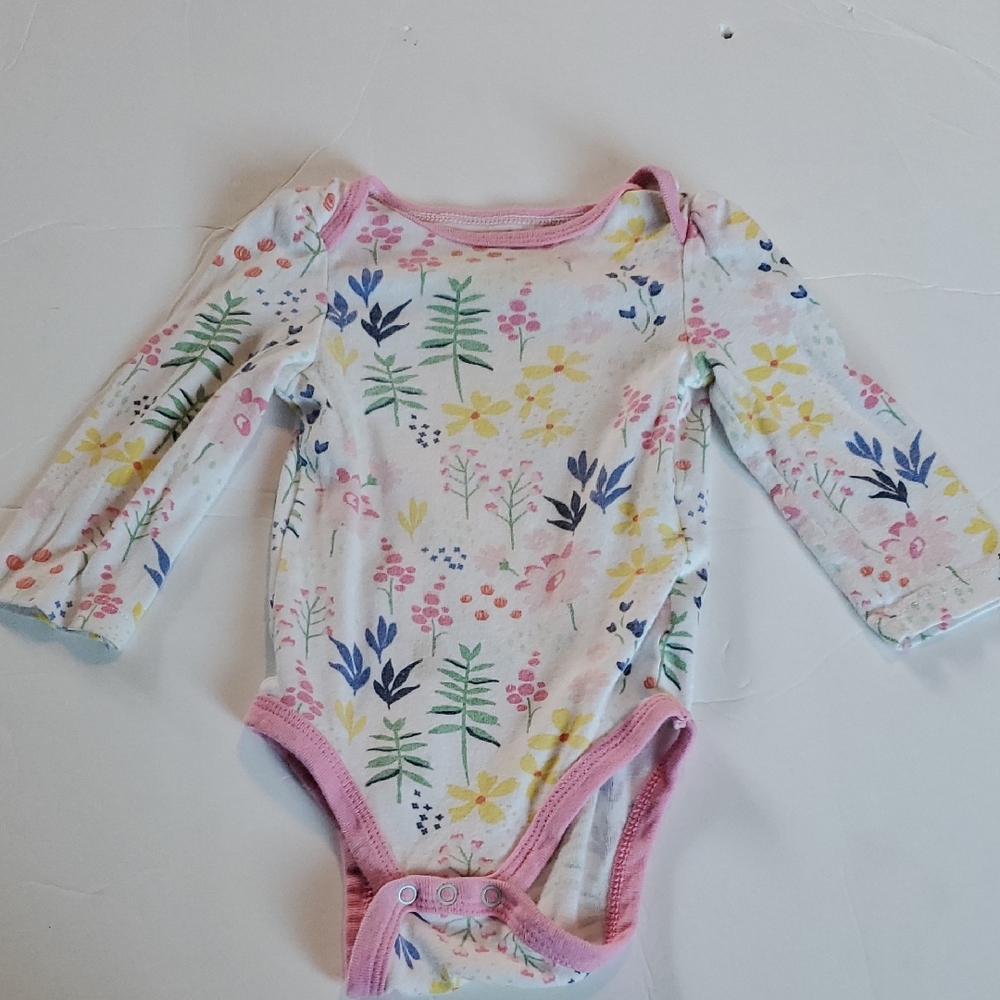 Floral Long Sleeve Kids One Piece